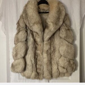 Fox Fur Coat mid length Medium